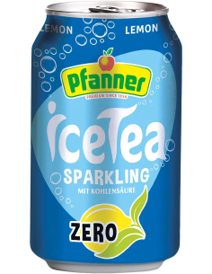 Pfanner Ice Tea Sparkling Lemon Zero 24 x 330ml DPG