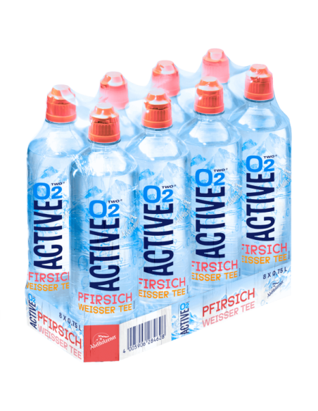 Adelholzener Active O2 Pfirsich 8 x 750ml DPG