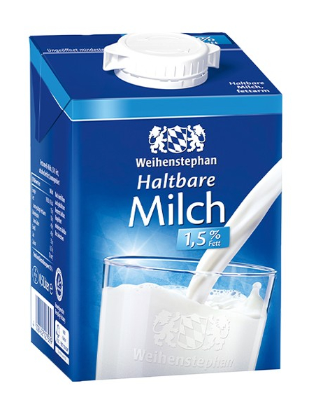 Weihenstephan H-Milch 1,5% 12 x 500ml