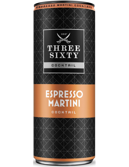 Three Sixty Vodka Espresso Martini 10% 12 x 250ml DPG