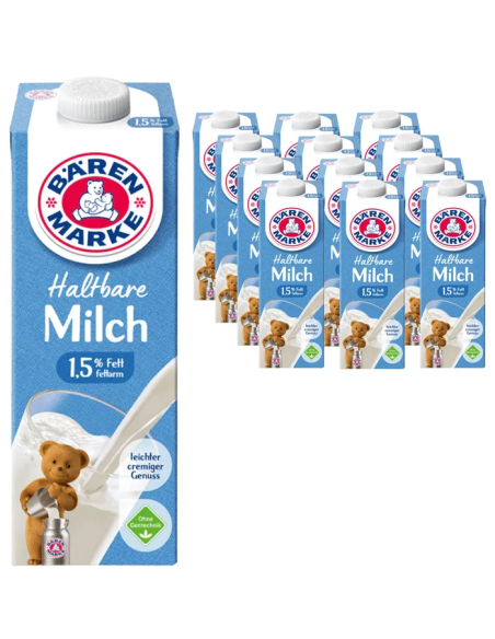 Bärenmarke H-Milch 1,5% 12 x 1l