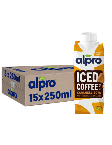 Alpro Iced Coffee Karamell Soya 15 x 250ml