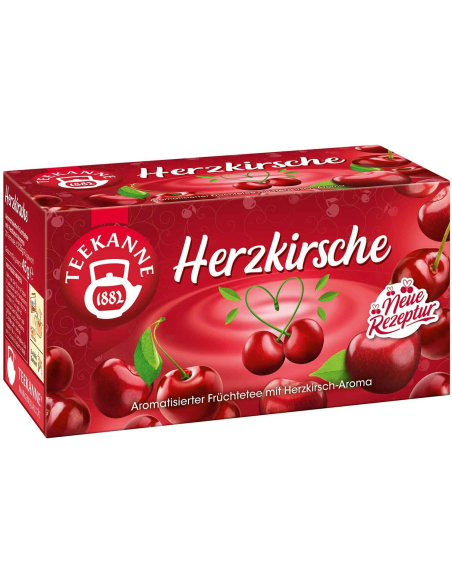 Teekanne Herzkirsche 12 x 20er 45g