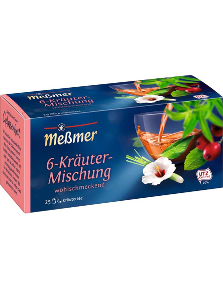 Meßmer 6-Kräuter Mischung 12 x 25er 50g
