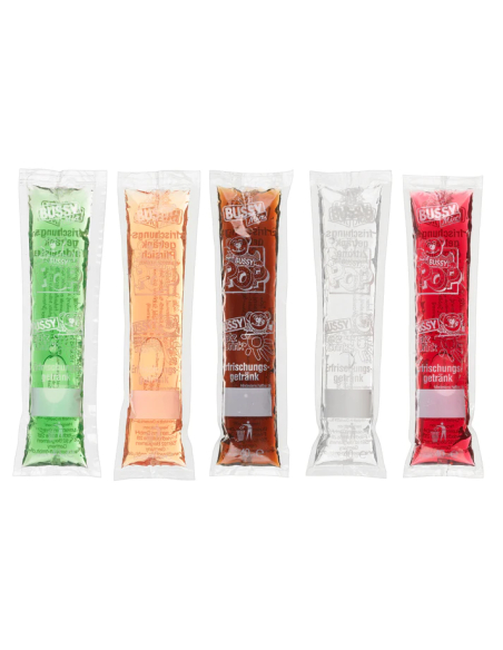 Bussy Mix Wassereis Cola / Zitrone / Pfirsich / Waldmeister & Kirsche 200 x 40ml