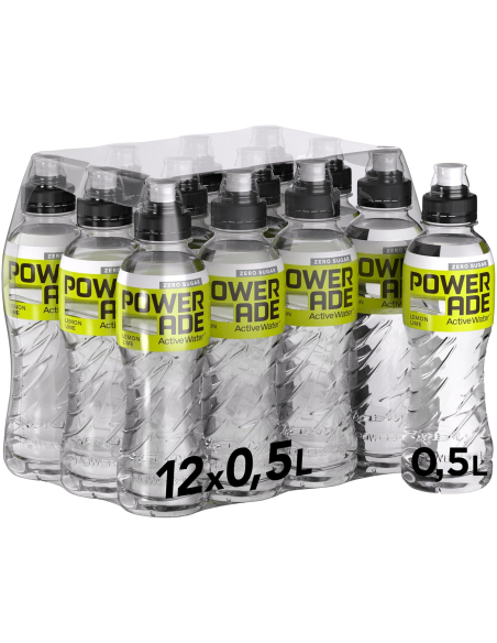 Powerade Activewater Lemon Lime Zero 12 x 500ml DPG