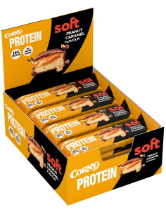 Corny Proteinriegel Soft Peanut Caramel 12 x 45g 2