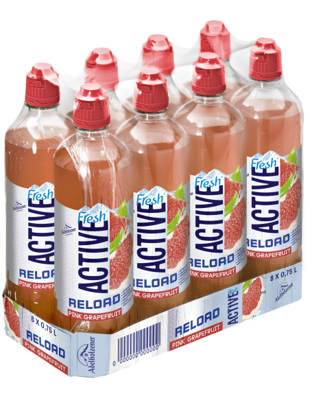 Adelholzener Fresh Active Reload Pink Grapefruit 8 x 750ml DPG