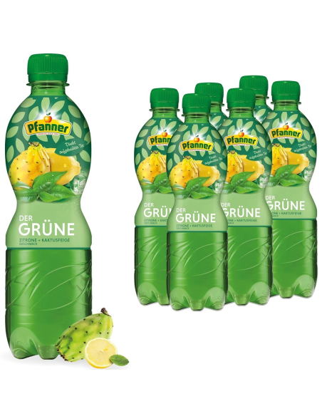 Pfanner Der Grüne Zitrone Kaktusfeige 6 x 500ml DPG
