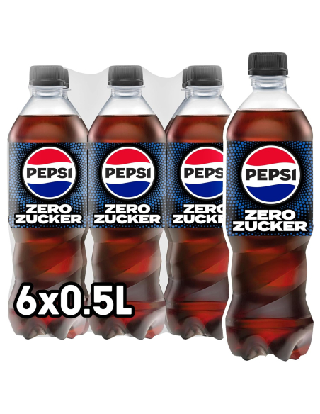 Pepsi Max Zero 6 x 500ml PET DPG