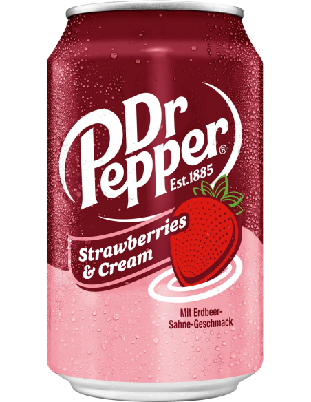 Dr. Pepper Strawberries & Cream 24 x 330ml DPG