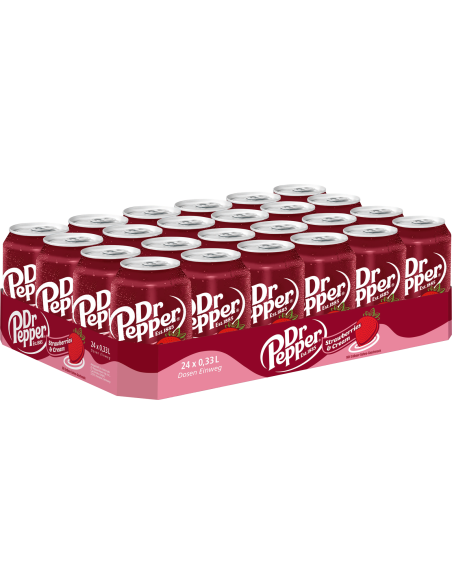 Dr. Pepper Strawberries & Cream 24 x 330ml DPG