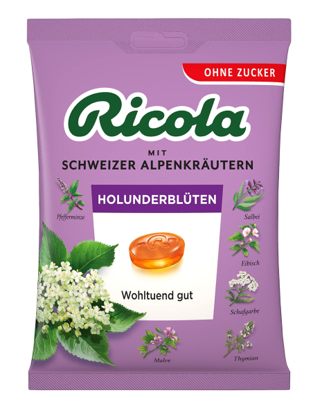 Ricola Kräuter Holunderblüten 18 x 75g