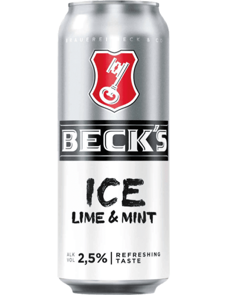 Becks Ice Lime & Mint 24 x 500ml DPG