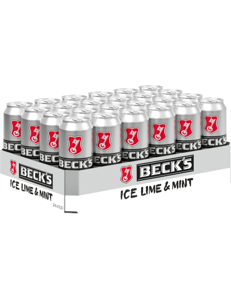 Becks Ice Lime & Mint 24 x 500ml DPG