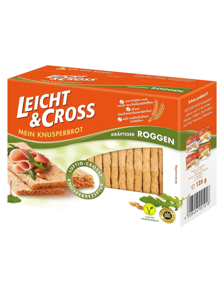 Leicht & Cross Knusperbrot Roggen 8 x 125g