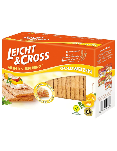 Leicht & Cross Knusperbrot Goldweizen 8 x 125g