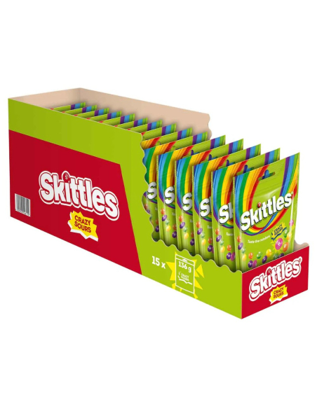 Skittles Crazy Sours 15 x 136g