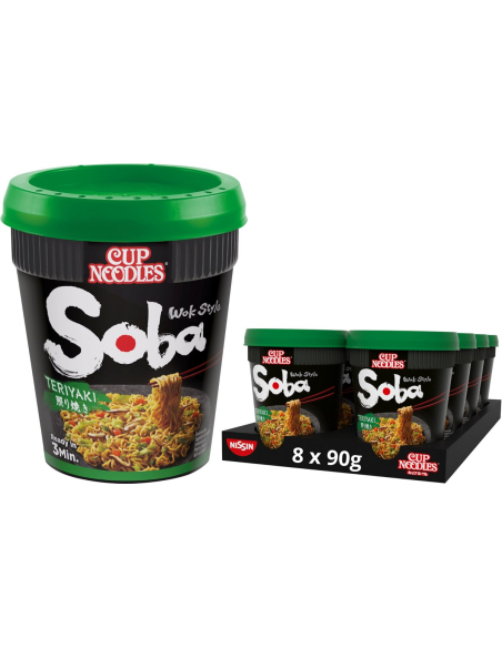 Nissin Soba Cup Teriyaki 8 x 90g