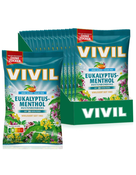 Vivil Eukalyptus Menthol 15 x 120g