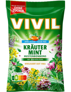 Vivil Hustenbonbons Kräuter Mint 15 x 120g