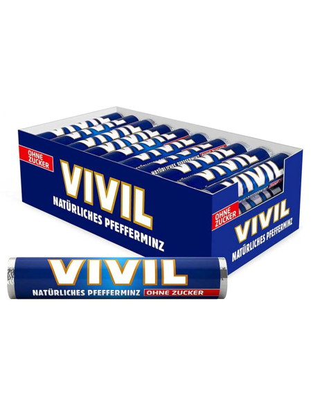 Vivil Pfefferminz ohne Zucker 30 x 28g