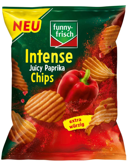 Funny-Frisch Intense Juicy Paprika Chips 12 x 110g