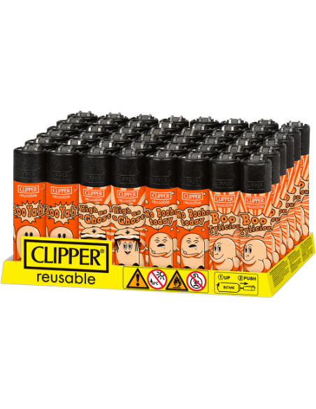 Clipper Feuerzeug Soft Touch Black 48x