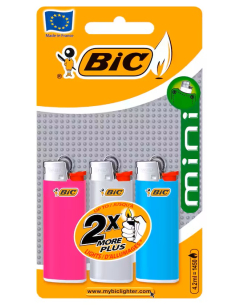 Bic Feuerzeug Mini 15 x 3er