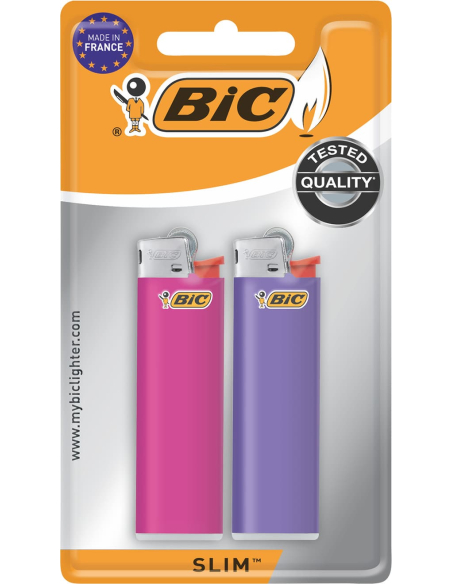 Bic Feuerzeug Slim 15 x 2er