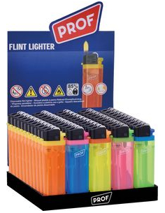 Prof Feuerzeug transparent 50x