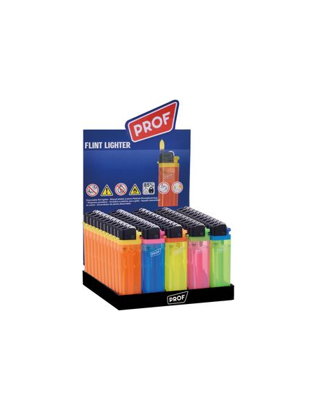 Prof Feuerzeug transparent 50x