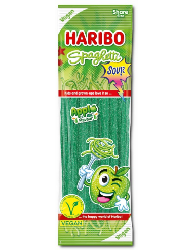 Haribo Spaghetti Sour Apfel Vegan 15 x 200g