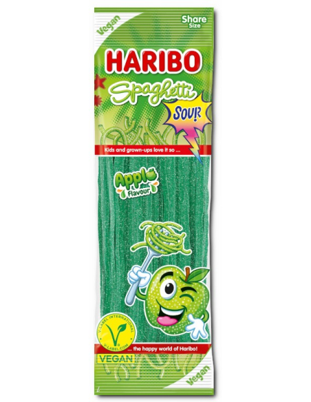 Haribo Spaghetti Sour Apfel Vegan 15 x 200g