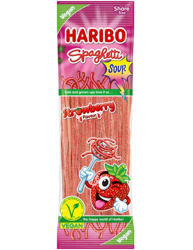 Haribo Spaghetti Erdbeere Sour Vegan 15 x 200g