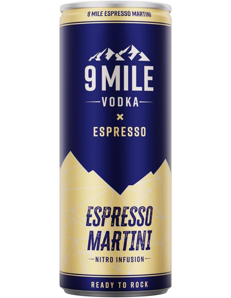 9 Mile Vodka Espresso Martini 12 x 200ml DPG