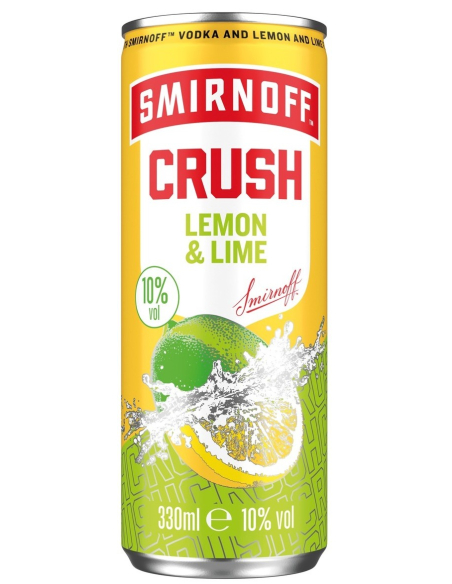 Smirnoff Crush Lemon & Lime 10% 12 x 330ml DPG
