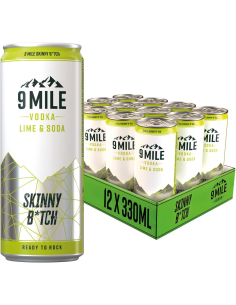 9 Mile Skinny Bitch 10% 12 x 330ml DPG 2