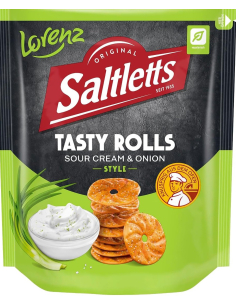 Lorenz Saltletts Tasty Rolls Sour Cream Onion 14 x 130g