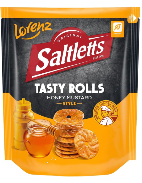 Lorenz Saltletts Tasty Rolls Honey Mustard 14 x 130g