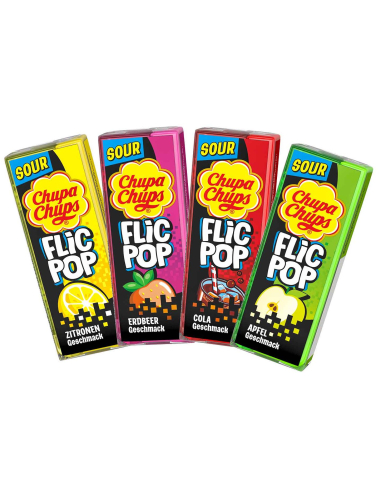 Chupa Chups Flic Pop Sour 24 x 14g