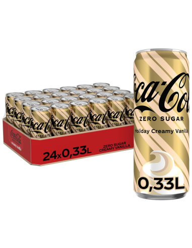 Coca Cola Creamy Vanilla Zero 24 x 330ml DPG